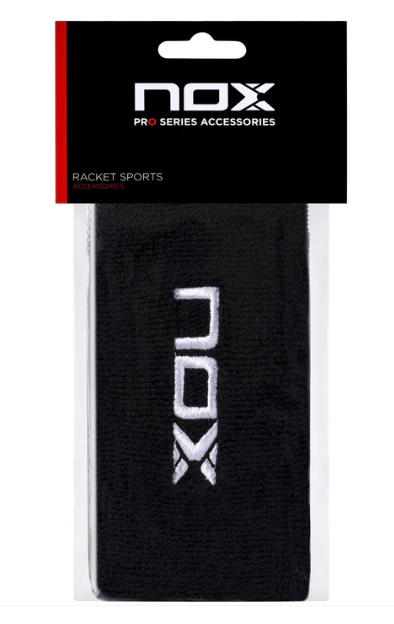 NOX long sport wristbands black/white