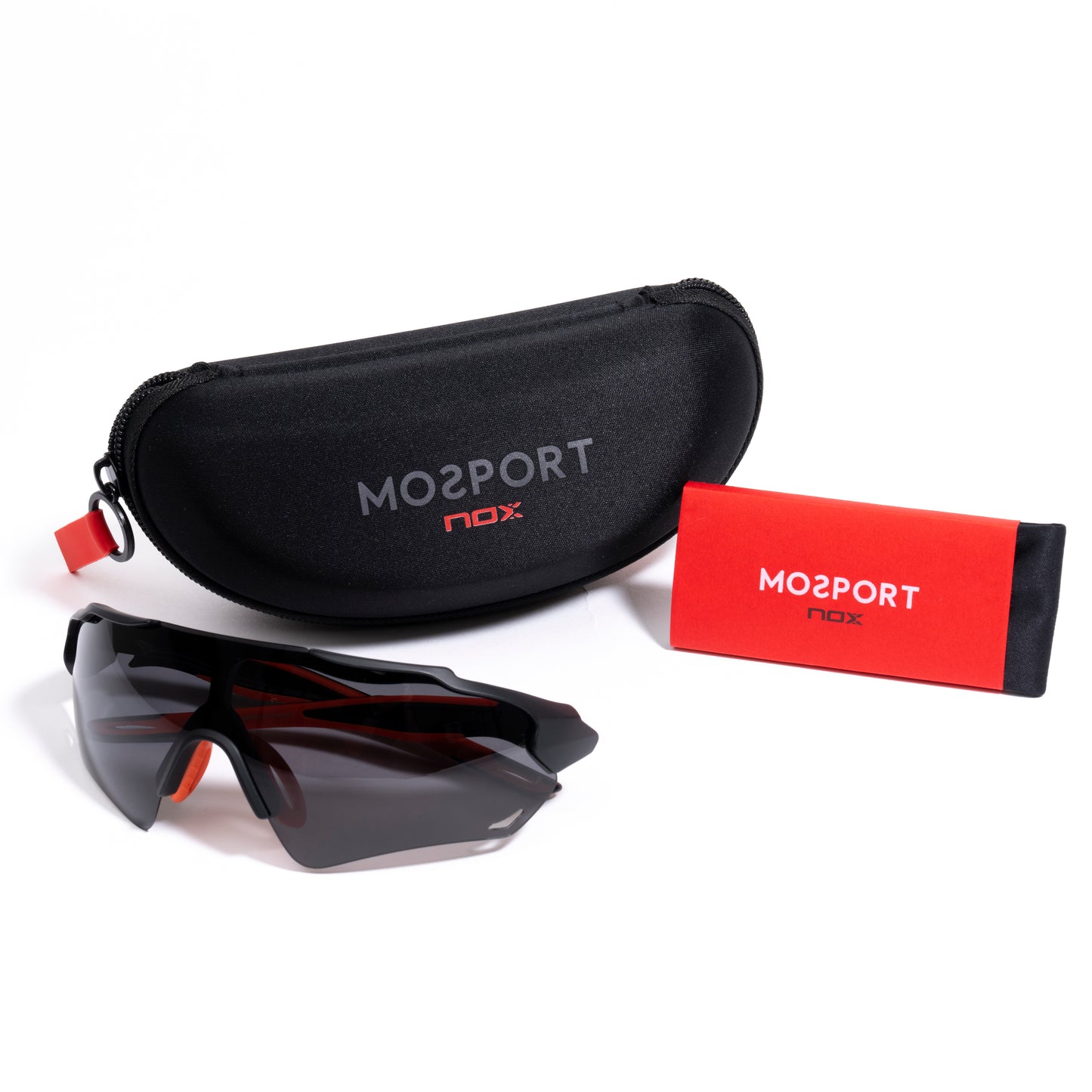 NOX NERBO SPORTS GLASSES BLACK/RED