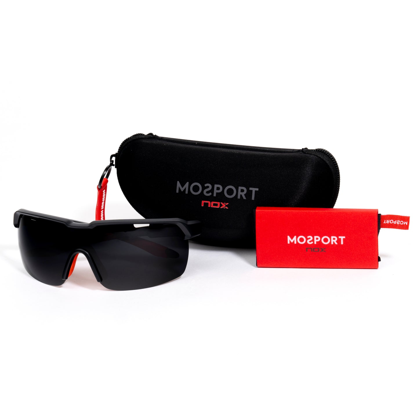 NOX TEMPO BLACK/RED SPORTS GLASSES