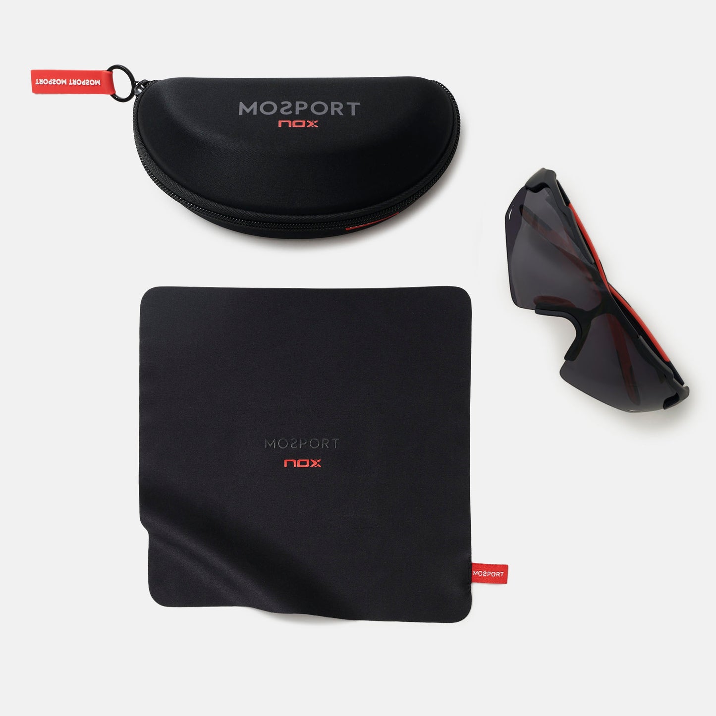 NOX NERBO SPORTS GLASSES BLACK/RED