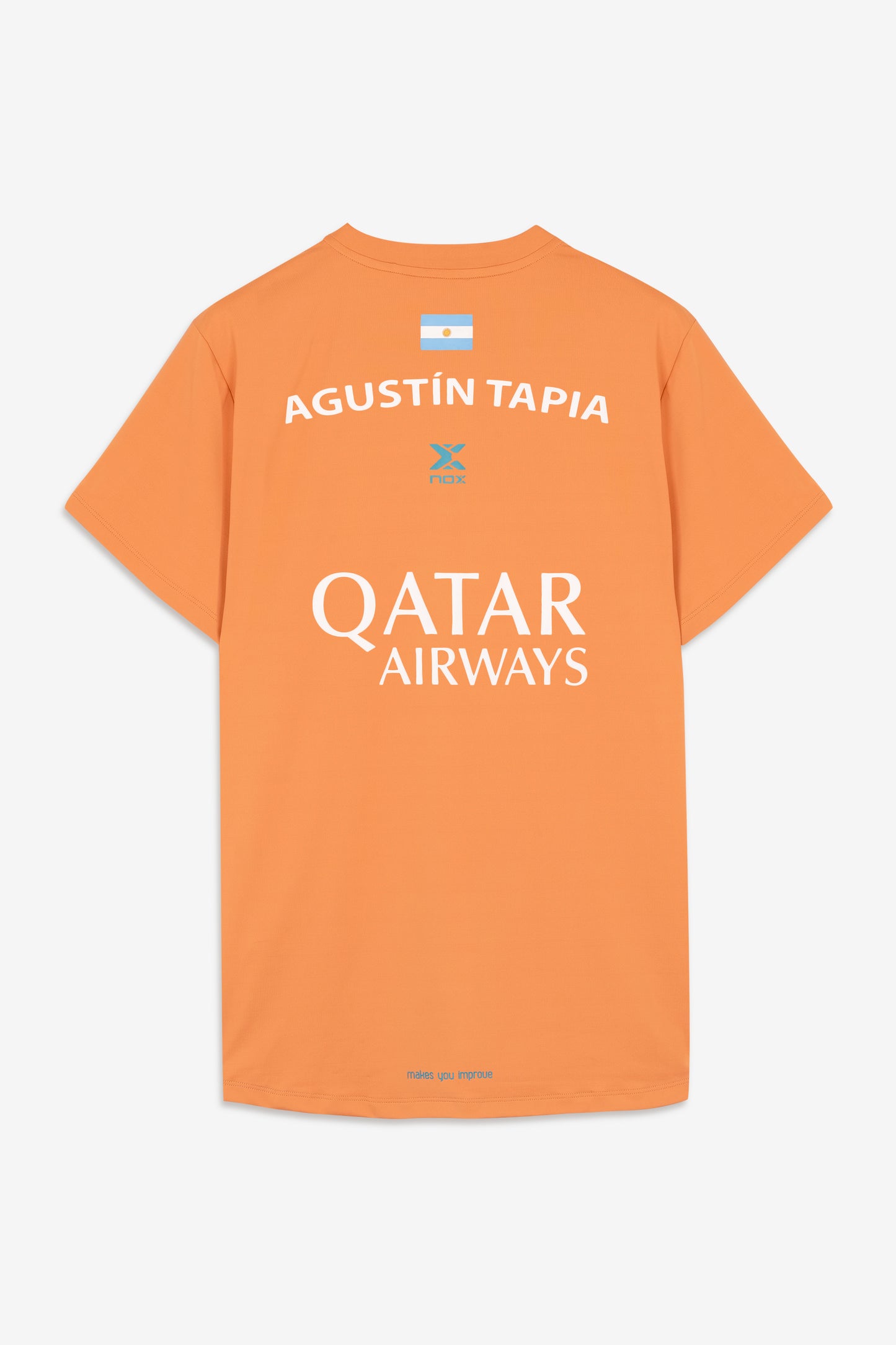 Agustin Tapia Official Padel T-Shirt 2023 - Orange