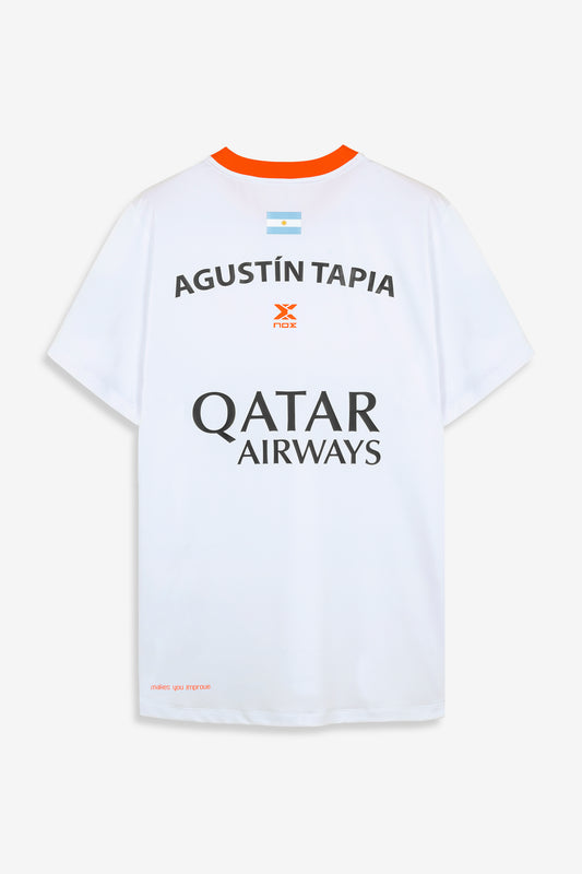 Agustin Tapia Official Padel T-Shirt 2023 - White