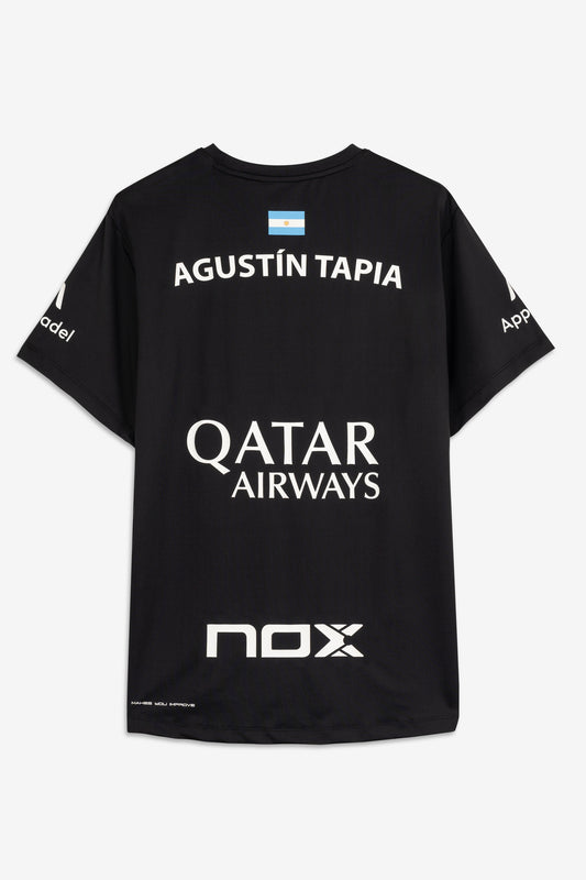 AGUSTIN TAPIA SPONSORS AT10 BLACK T-SHIRT 2025