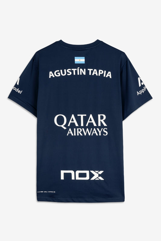 AGUSTIN TAPIA SPONSORS AT10 NAVY BLUE T-SHIRT 2025