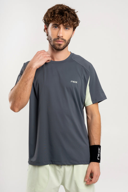 MEN'S PRO CHARCOAL GREY SPORTS T-SHIRT